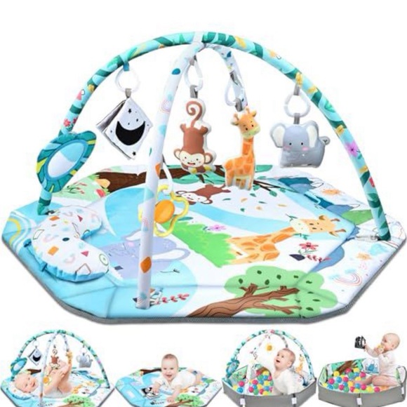 Colorful Baby Play Gym with Hanging Toys - Picture 1 of 4